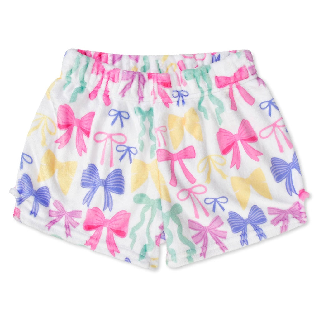 pretty bows fuzzie shorts