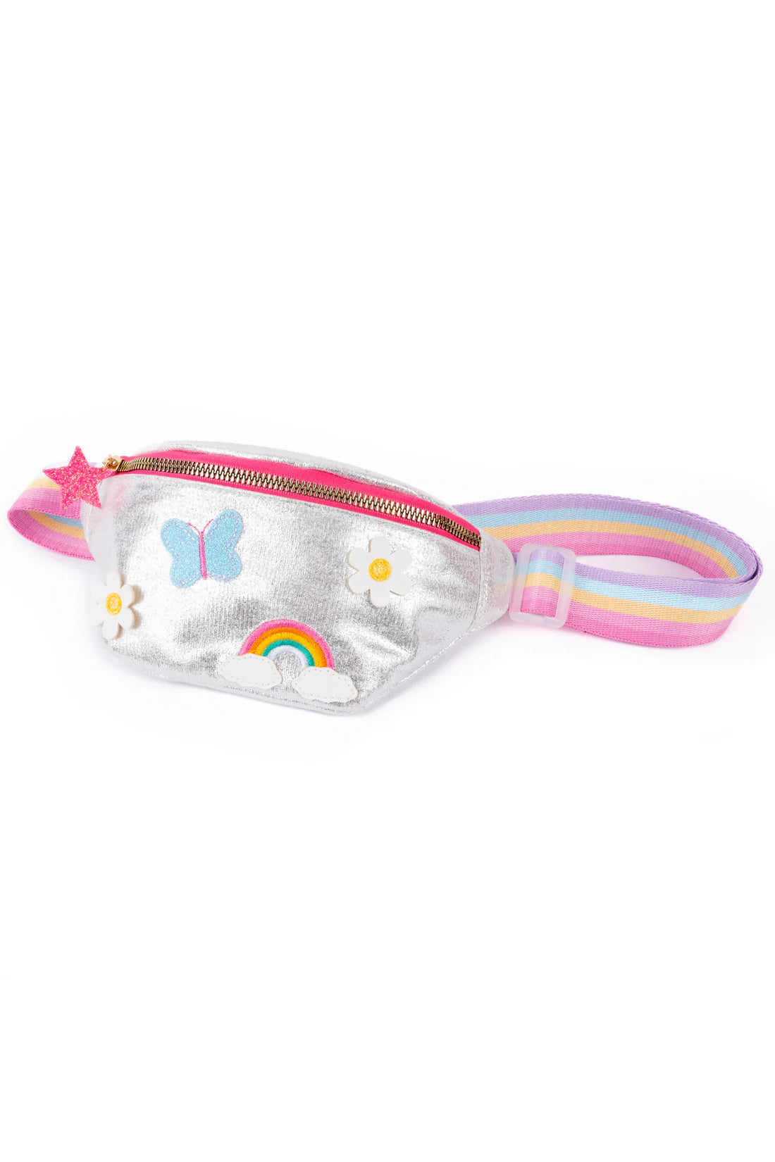 rainbows and butterflies fanny pack