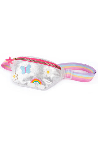 rainbows and butterflies fanny pack