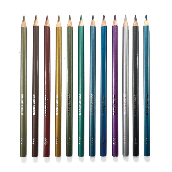 color sheen metallic colored pencils