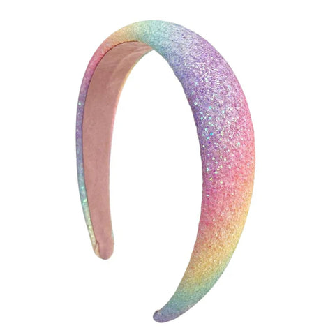 pastel glitter headband