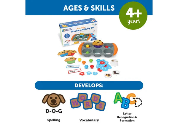 mini muffin phonics activity set