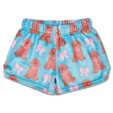 pretty pups fuzzie shorts