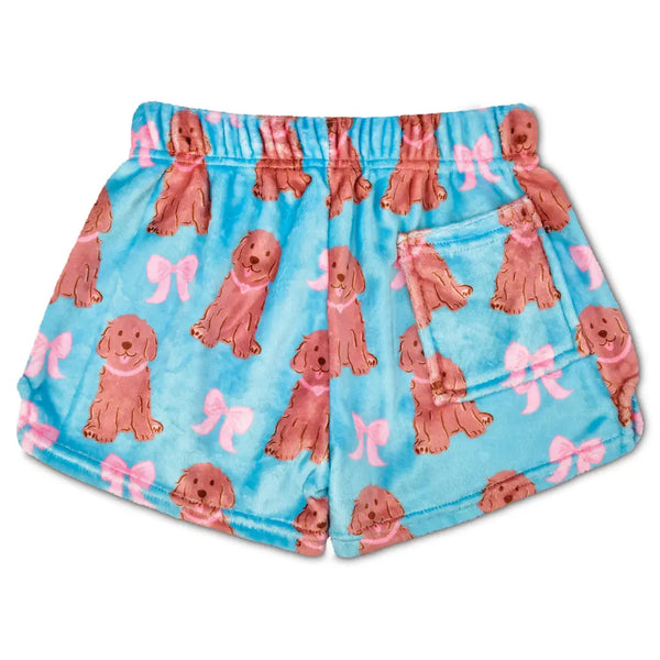 pretty pups fuzzie shorts
