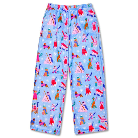 ski dogs fuzzie pants