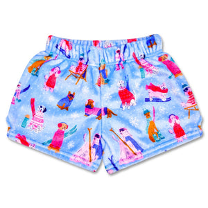 ski dogs fuzzie shorts