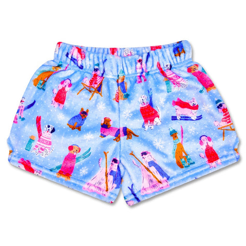 ski dogs fuzzie shorts
