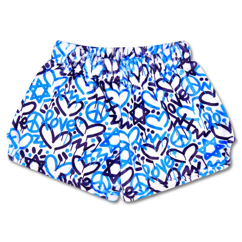 corey paige bright star fuzzie shorts