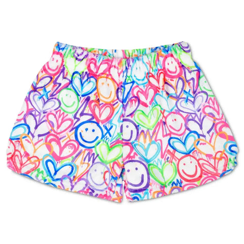 corey paige lightning love fuzzie shorts
