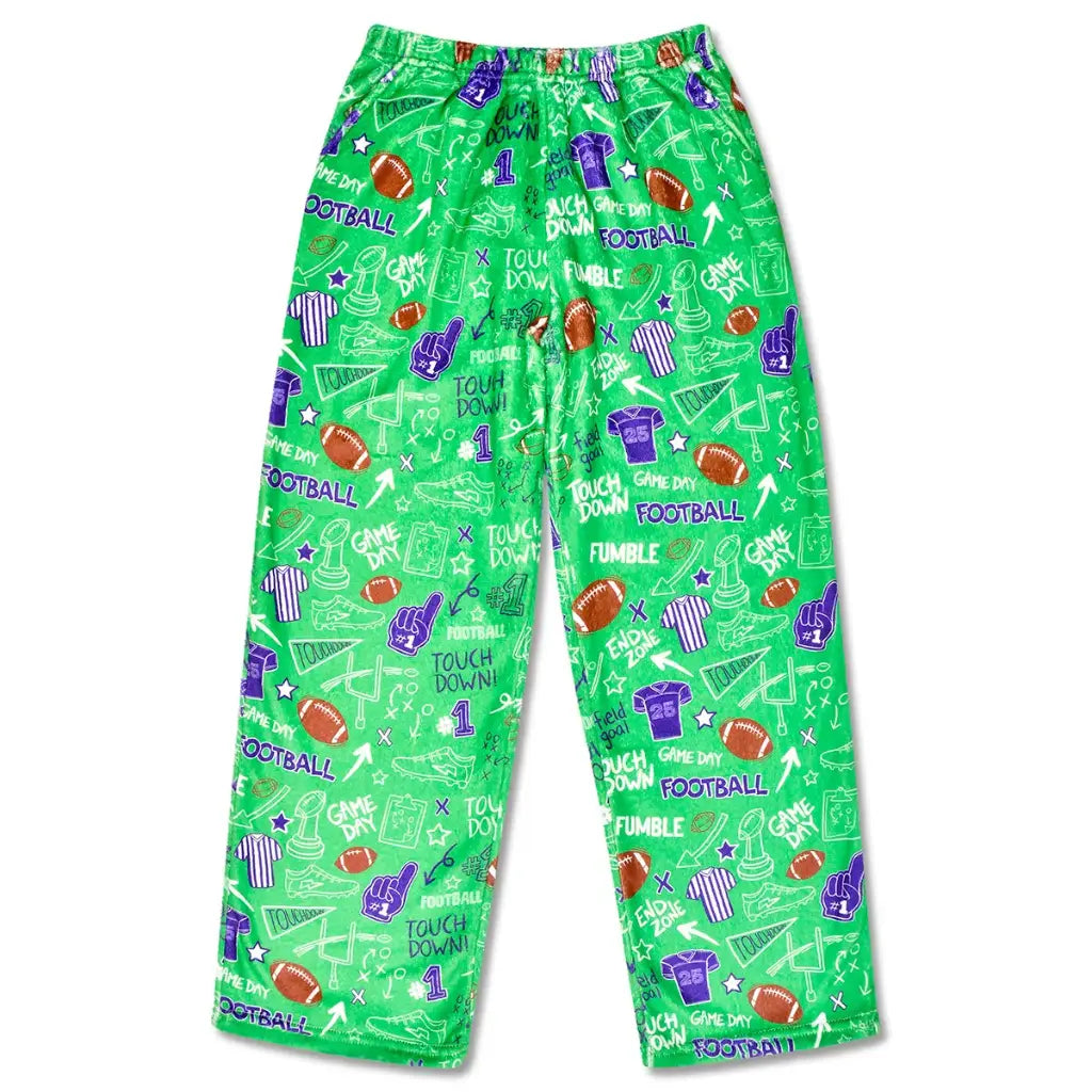 corey paige end zone fuzzie pants