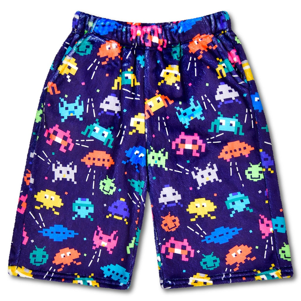 space gamer fuzzie board shorts