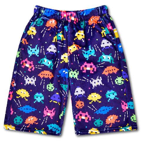 space gamer fuzzie board shorts