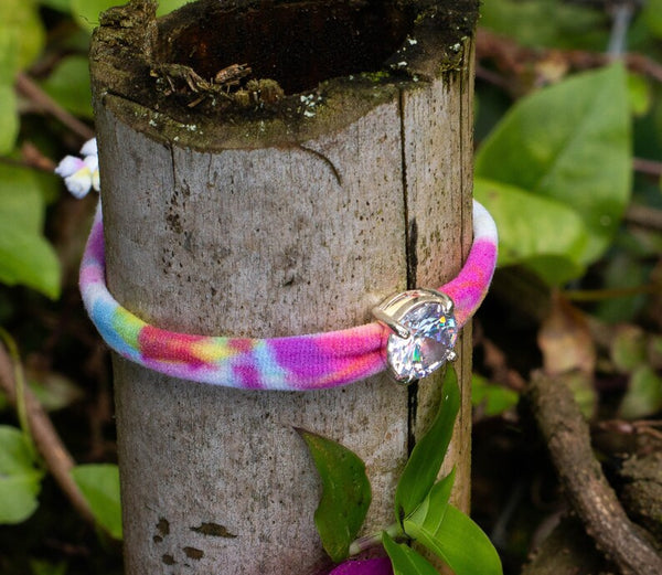 cubic zirconia rock candy choker