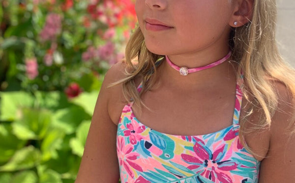 cubic zirconia rock candy choker