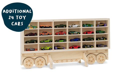 toy car storage rig trailer