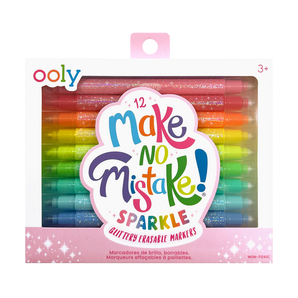 make no mistake sparkle glittery erasable markers