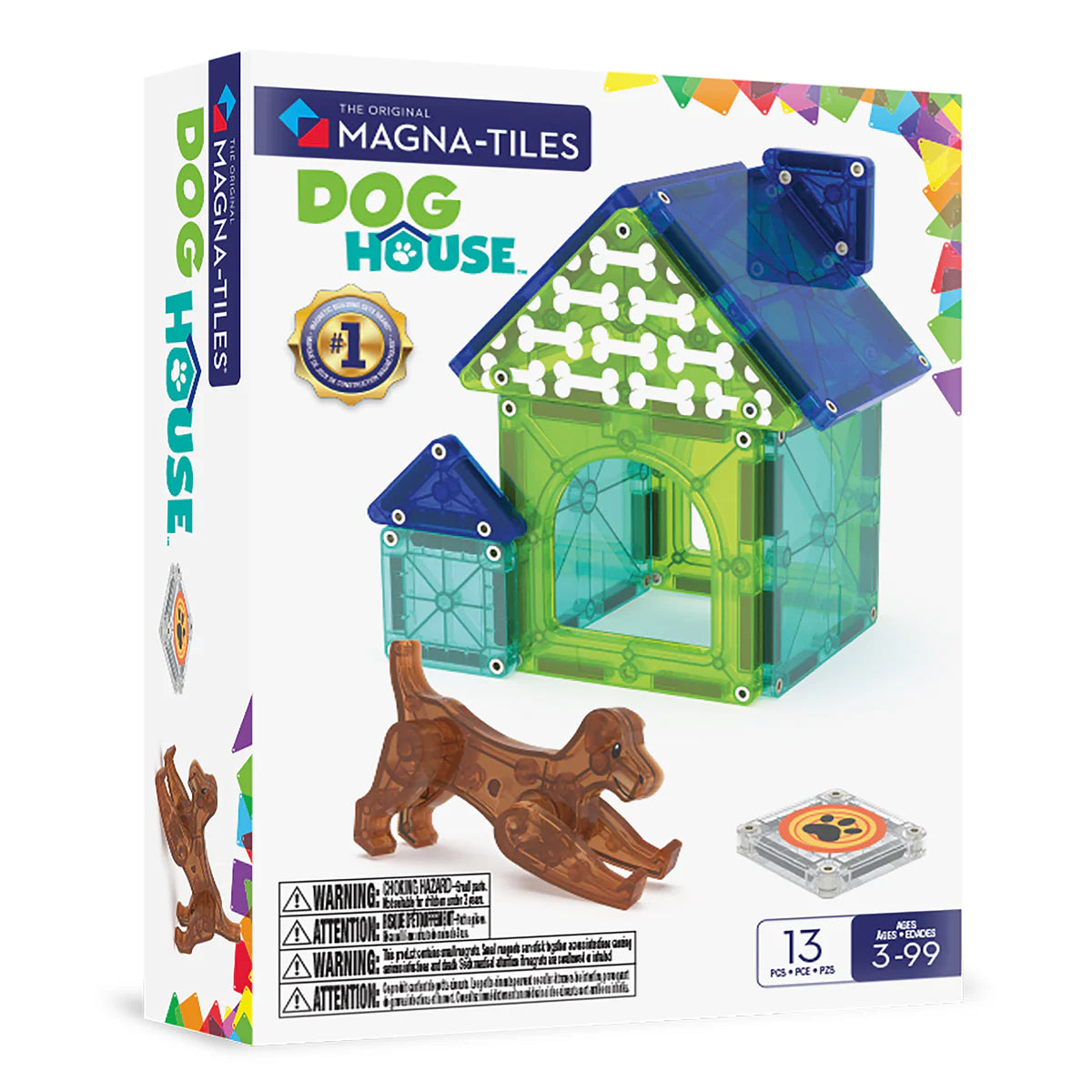 magna-tiles dog house