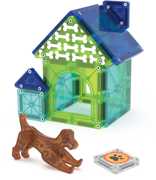 magna-tiles dog house