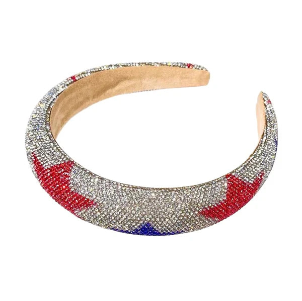 patriotic crystal headbands