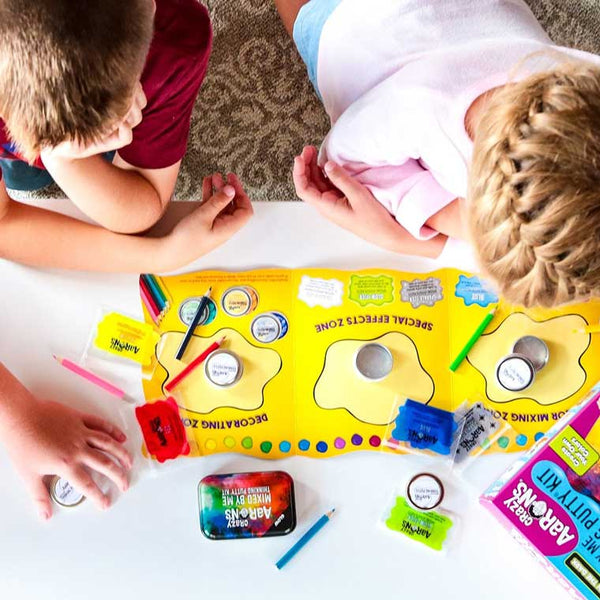 crazy aaron’s mixed by me - create your own glow in the dark putty