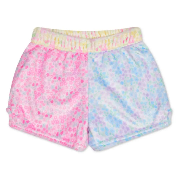 ditsy patchwork fuzzie shorts