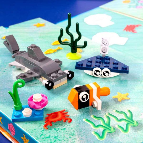 lego shark and friends build and play