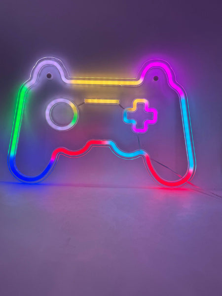 color changing neon sign - gamer