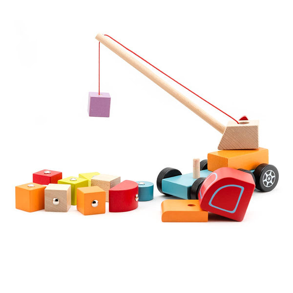 cubika wooden crane truck