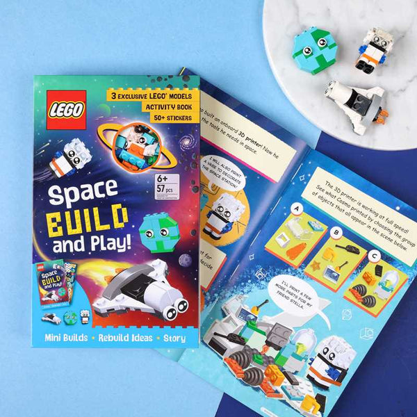 lego space build and play