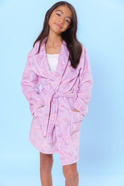 fleece bath robe