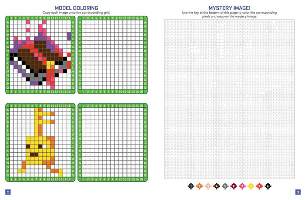 unofficial minecraft pixel coloring book
