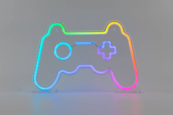 color changing neon sign - gamer