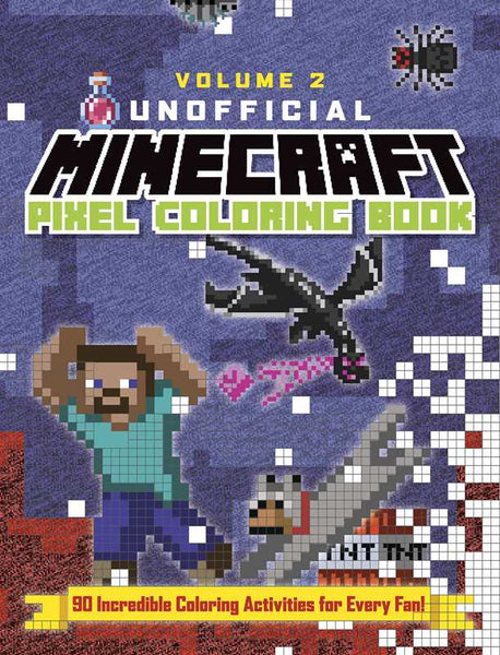unofficial minecraft pixel coloring book