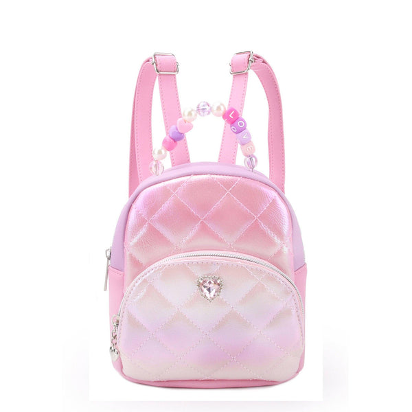quilted love mini backpack