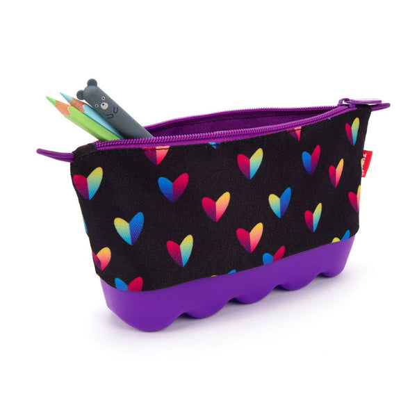 zipit hearts silicone pencil case