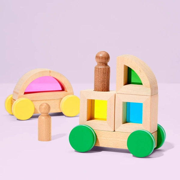 rainbow stem block cars