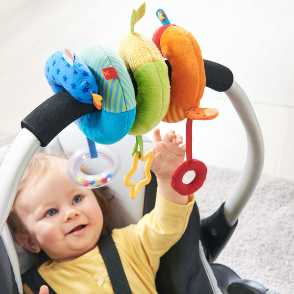 rainbow activity spiral stroller toy