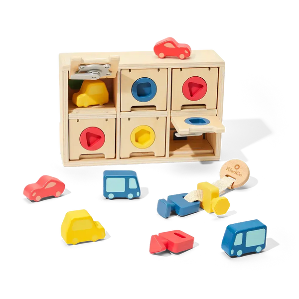 car go puzzle box matching shape