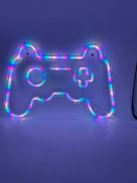 color changing neon sign - gamer