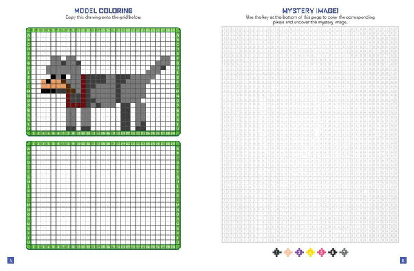 unofficial minecraft pixel coloring book