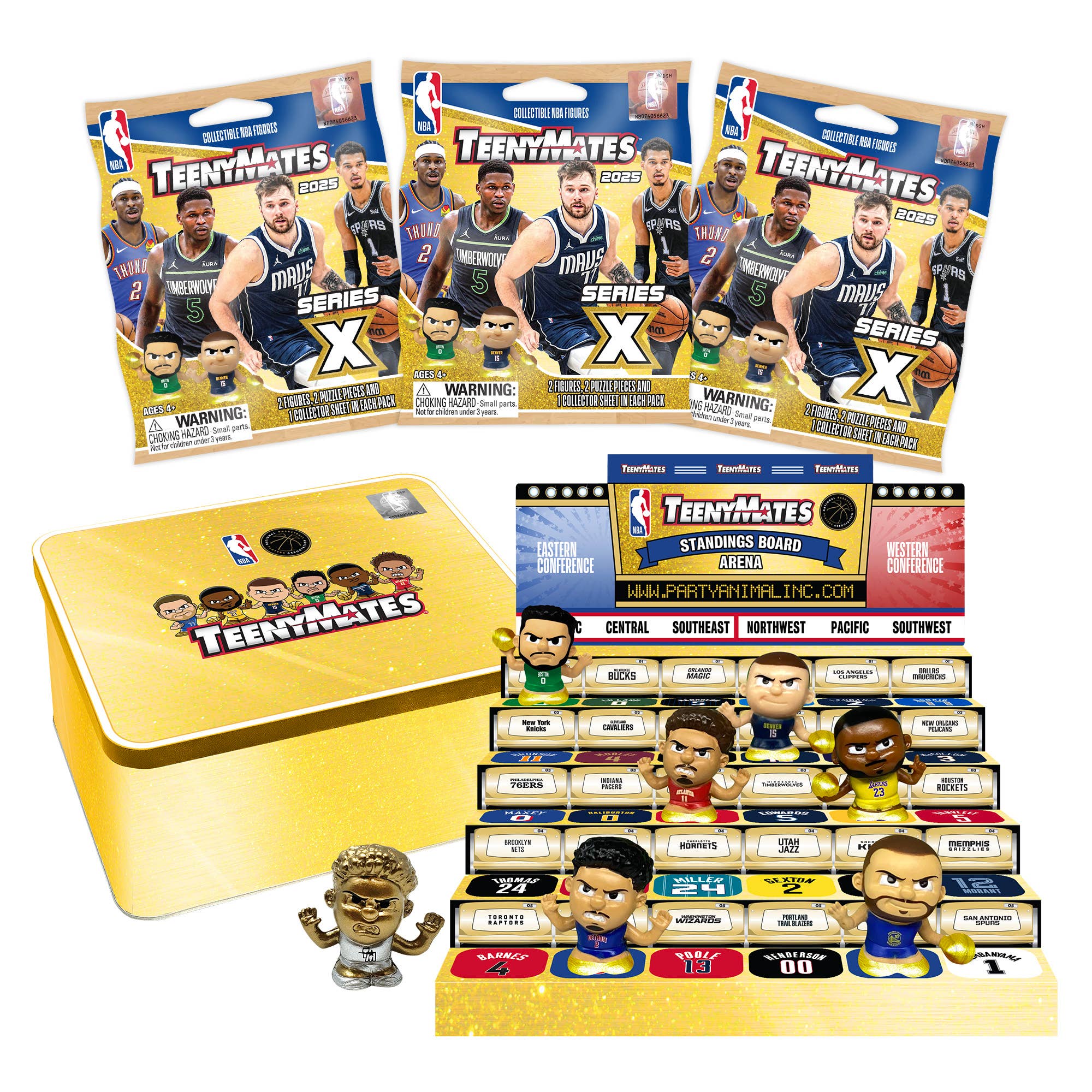 teenymates nba collector tin