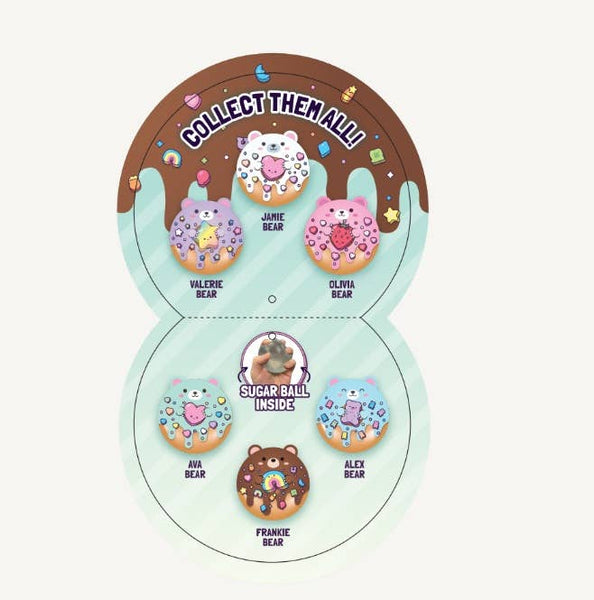 super duper sugar squisher plush- sugar bear donuts