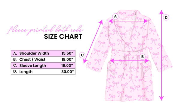 fleece bath robe