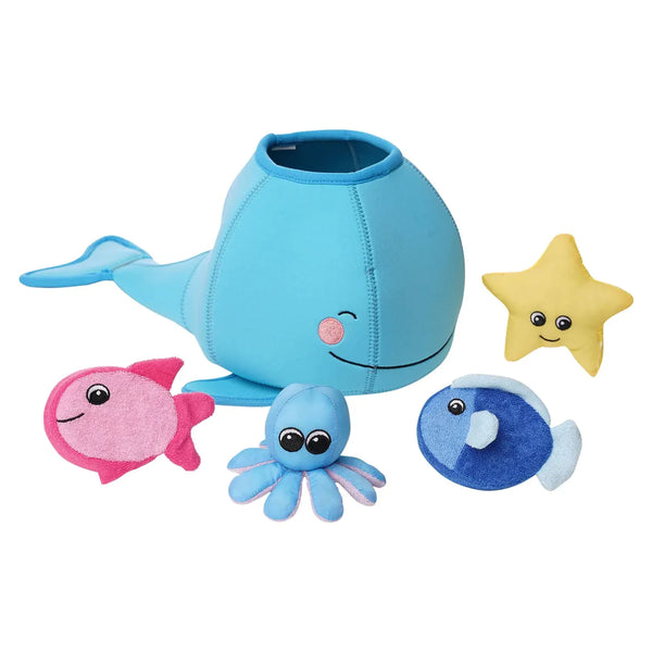 whale floating fill-n-spill bath toy