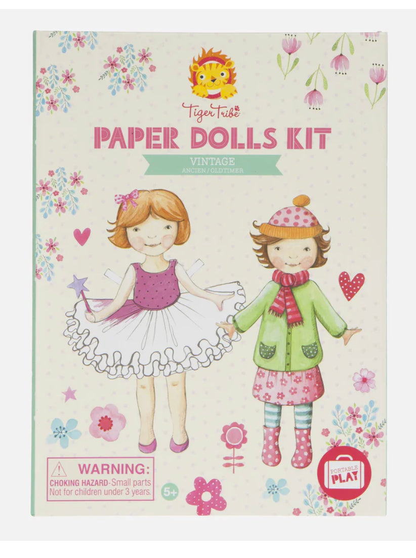 vintage paper dolls kit