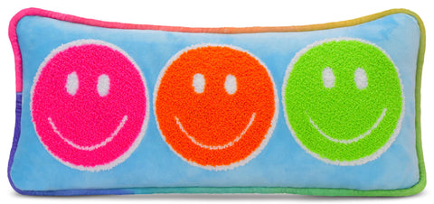 you make me smile chenille pillow