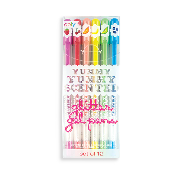 yummy yummy scented glitter gel pens (new)