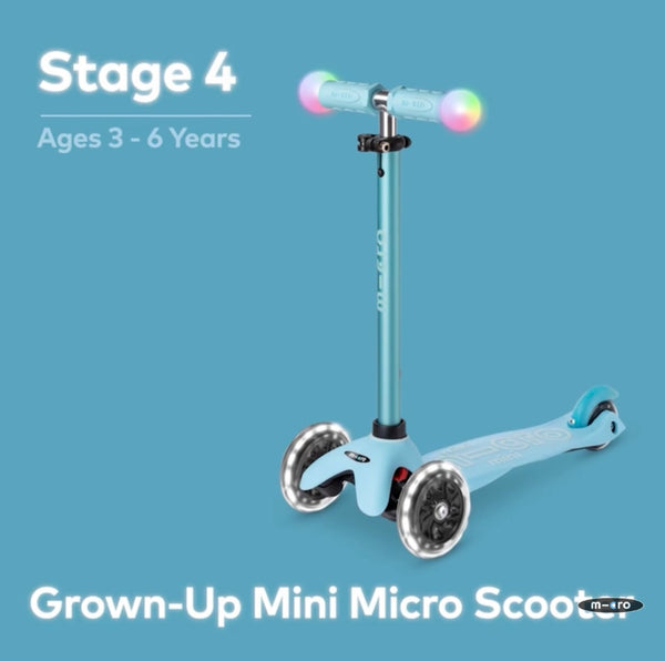 micro mini to grow magic led scooter