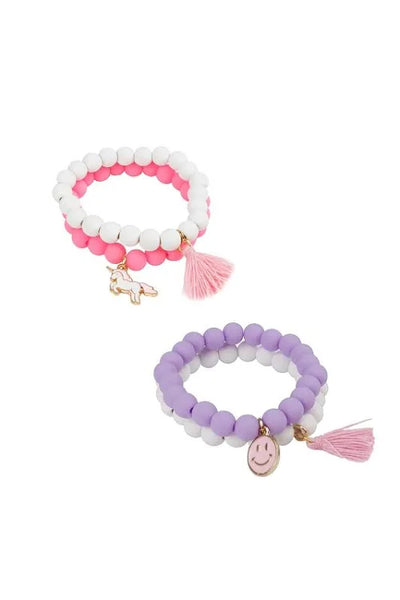 pretty pastel soft touch bracelet sets