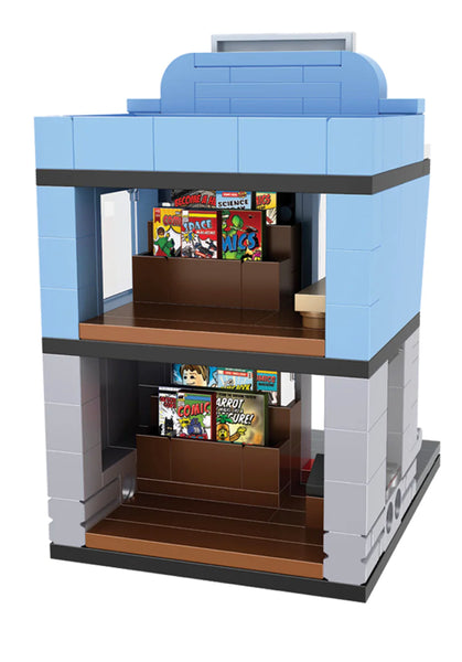 brick loot mini city comic book shop